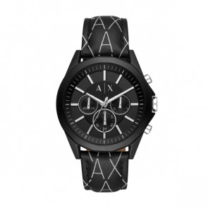 Pasek do zegarka Armani Exchange AX2628 Skórzany Czarny 22mm