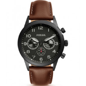 Pasek do zegarka Fossil BQ2154 Skórzany Brązowy 22mm