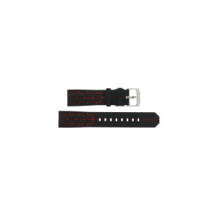 Pasek do zegarka Tag Heuer CAZ1019 / CAZ101AA / WAZ1014 / CAZ101J / BT0728 Gumowy Czarny 21mm