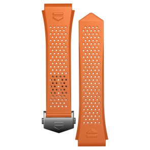 Pasek do zegarka Inteligentny zegarek Tag Heuer SBR8A10 / BT6265 Gumowy Pomarańczowy