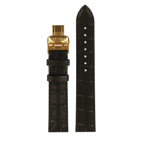 Pasek do zegarka Certina C600019140 / C9002177629700A / DS FIRST LADY Skórzany Brązowy 17mm