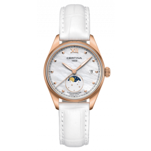 Pasek do zegarka Certina C033257 Skórzany Biały 16mm