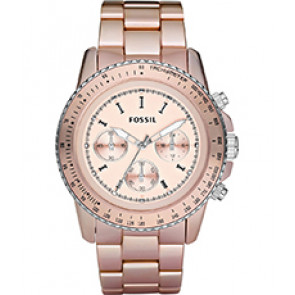 Pasek do zegarka Fossil CH2707 Aluminium Róża 22mm