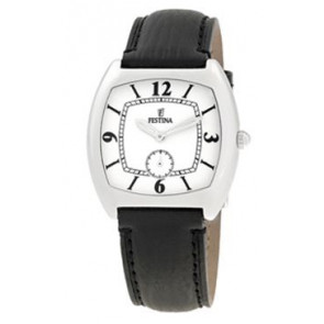Pasek do zegarka Festina F16041-3 / F16041-9 Skórzany Czarny 22mm