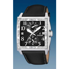 Pasek do zegarka Festina F16570-6 Skórzany Czarny 28mm