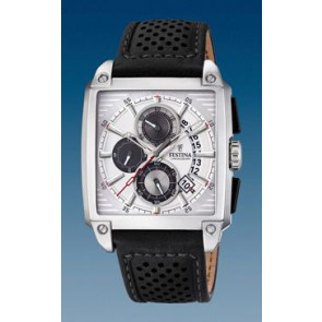 Pasek do zegarka Festina F20265-1 / F20265-4 Skórzany Czarny 24mm