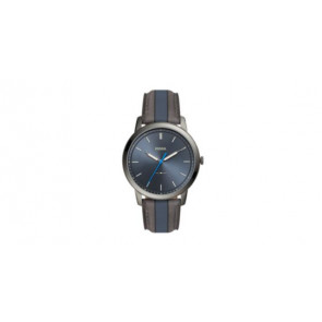 Pasek do zegarka Fossil FS5555 Skórzany Szary 22mm