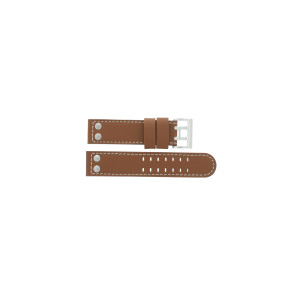 Hamilton horlogeband H77616533 / H600.776.103 Leder Cognac 22mm + wit stiksel