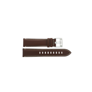 Pasek do zegarka Hamilton H0017791253501 / H600779100 / H690779100 / Khaki Aviation Skórzany Brązowy 22mm