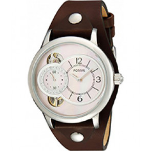 Pasek do zegarka Fossil ME1091 Skórzany Brązowy 18mm