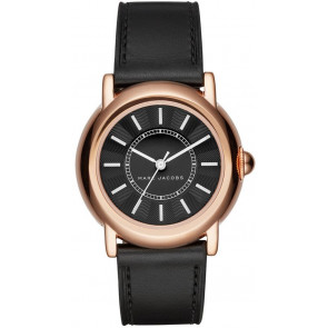 Pasek do zegarka Marc by Marc Jacobs MJ1509 Skórzany Czarny 18mm