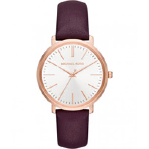 Pasek do zegarka Michael Kors MK2605 Skórzany Bordeaux 18mm