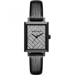 Pasek do zegarka Michael Kors MK2647 Skórzany Czarny 14mm