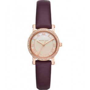 Pasek do zegarka Michael Kors MK2685 Skórzany Purpurowy 14mm