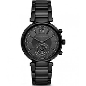 Pasek do zegarka Michael Kors MK6297 Stal Czarny 20mm