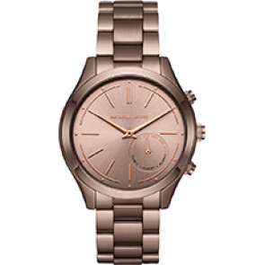 Pasek do zegarka Michael Kors MKT4019 Stal Ciemny brąz 20mm