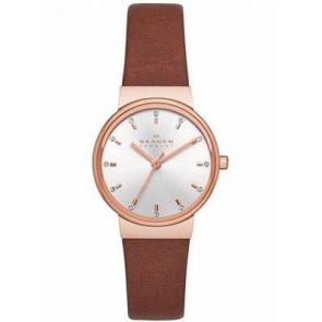 Pasek do zegarka Skagen SKW2260 Skórzany Brązowy 14mm