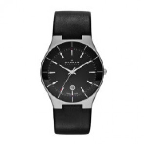 Pasek do zegarka Skagen SKW6039 Skórzany Czarny 10-12mm