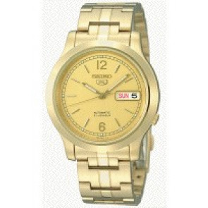 Pasek do zegarka Seiko 7S26-02J0 / SNK802K1 Stal Pozłacany 18mm