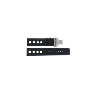 Pasek do zegarka Tissot T600041480 Skórzany Czarny 22mm