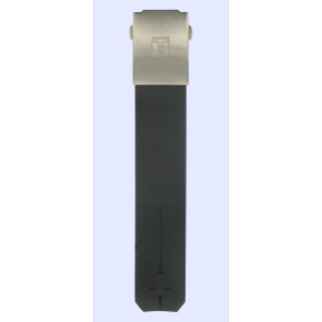 Pasek do zegarka Tissot T33.7.798.51 / T603013681 Gumowy Czarny 20.1mm