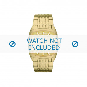 Diesel horlogeband DZ1585 Roestvrij staal (RVS) Goud 22mm