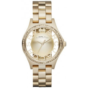 Pasek do zegarka Marc by Marc Jacobs MBM3338 Stal Pozłacany 16mm