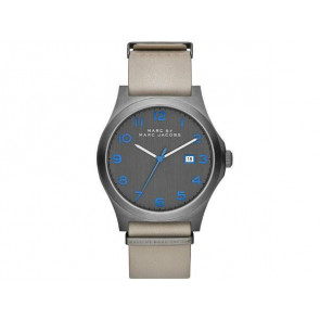 Pasek do zegarka Marc by Marc Jacobs MBM5061 Skórzany Szary 22mm