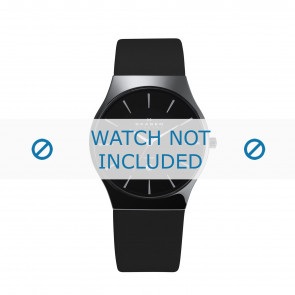 Pasek do zegarka Skagen 233XLCLB Skórzany Czarny 20mm