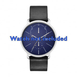 Pasek do zegarka Skagen SKW6241 Skórzany Czarny 20mm