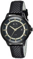 Pasek do zegarka Armani Exchange AX2266 Skórzany Czarny 20mm